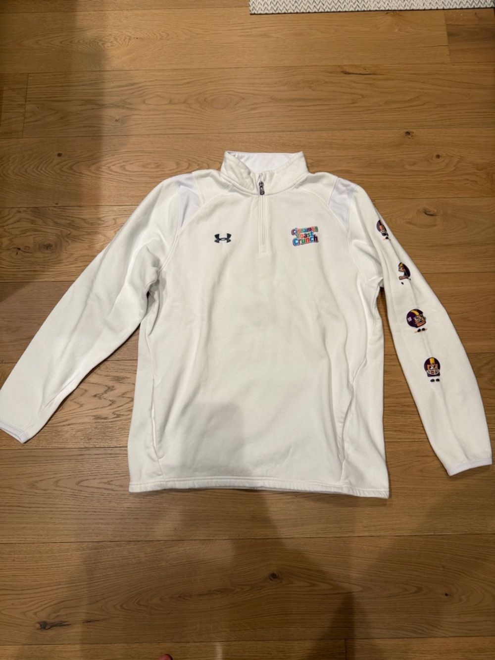 Under Armour Cinnamon Toast Crunch White Half-Zip Pullover